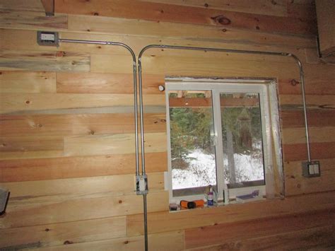 installing electrical boxes in log homes|electrical wiring in a log home.